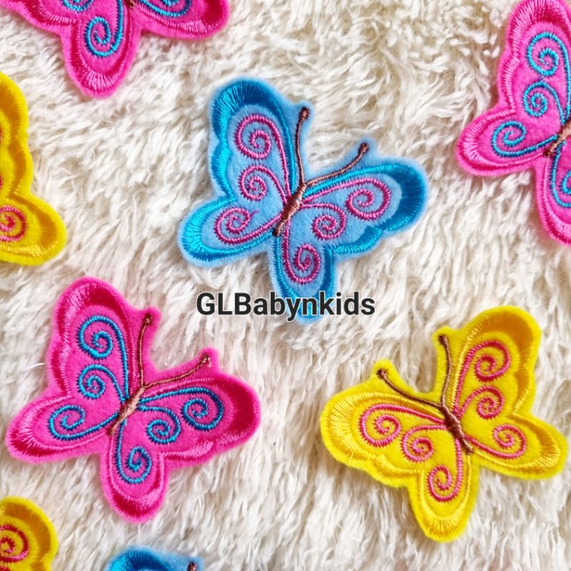 PATCH BORDIR JAHIT / EMBLEM / AKSESORIS JAHIT KUPU 9 cm x 5,5 cm