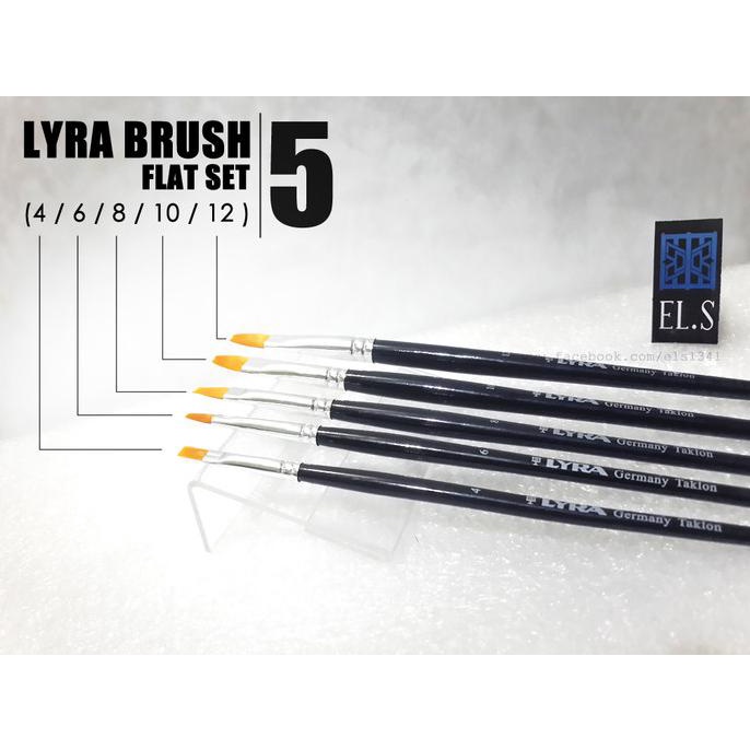 

Lyra Art Brush Flat Set READY STOK