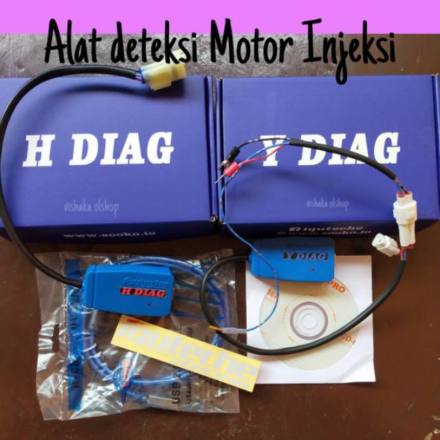 Alat deteksi kerusakan motor injeksi menggunakan pc atau laptop