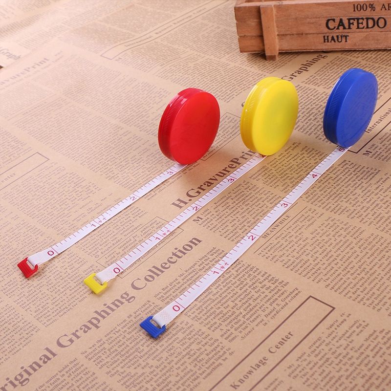 Meteran Mini Gulung 150cm Alat Ukur Badan Mini Pengukur Lingkar Pinggang Perut