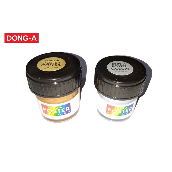 

Poster Color/ Cat Air Dong-A warna Gold/Silver 15 ml