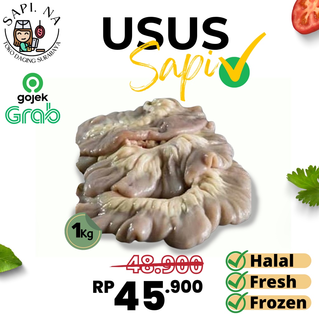 

Daging Jeroan Sapi Usus Sapi Murah Halal 1kg