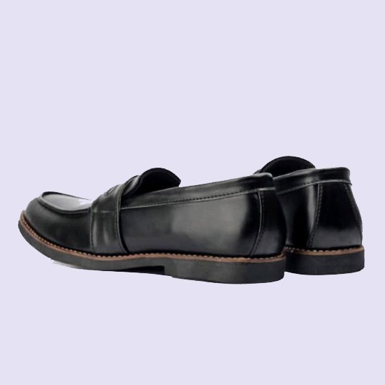 Sepatu Formal Pria Loafers Kulit hitam BIG SIZE 43-44-45-46-47-48 Sepatu Slip on Pantofel Ukuran BESAR JUMBO cowok trendy