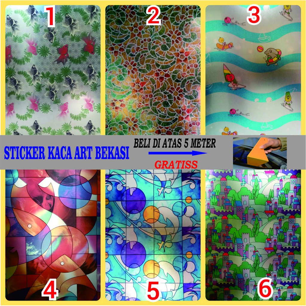 STIKER KACA STICKER KACA MOTIF KARAKTER 90 KACA FILM MOTIF PELAPIS KACA JENDELA MURAH