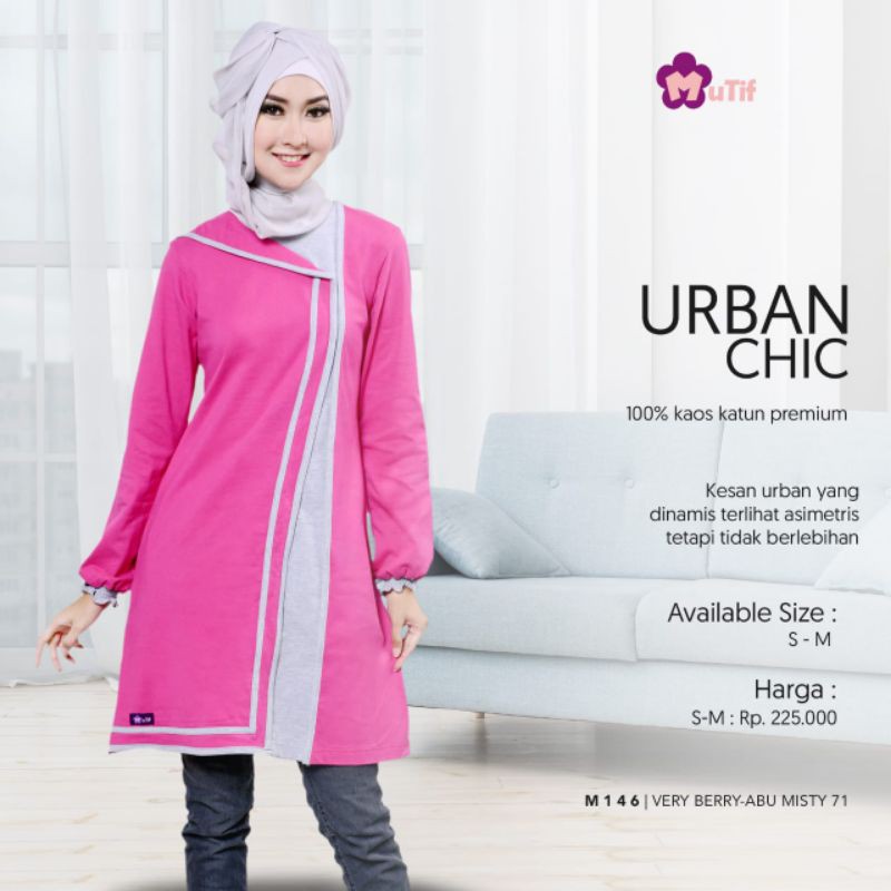 Atasan Katun Wanita Tunik Mutif M 146