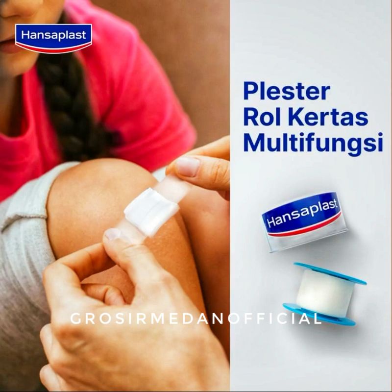 HANSAPLAST PLESTER ROL KERTAS 2.5 cm x 5 m BARU! PERBAN TANPA RASA SAKIT, LEMBUT, NYAMAN DIKULIT, BEBAS BAKTERI