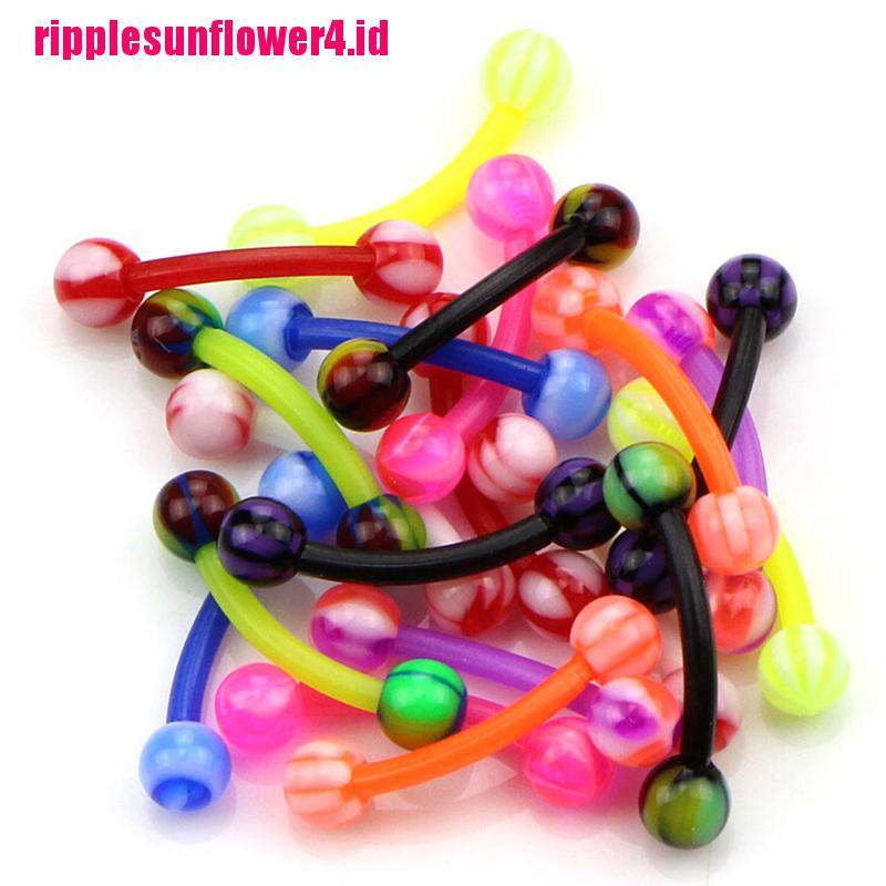 20pcs / set Anting Tindik Alis / Tubuh Bentuk Barbel