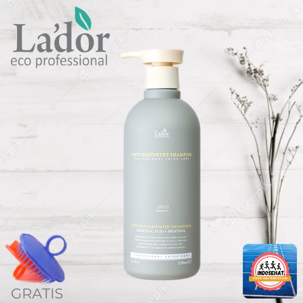 LADOR Anti Dandruff Shampoo - Shampo Perawatan Kulit Kepala Berminyak Gatal Sensitif Anti Ketombe 530 ml