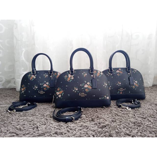 Tas Coach Rose Bouquet  Mini Sierra Midnight Multi New Original