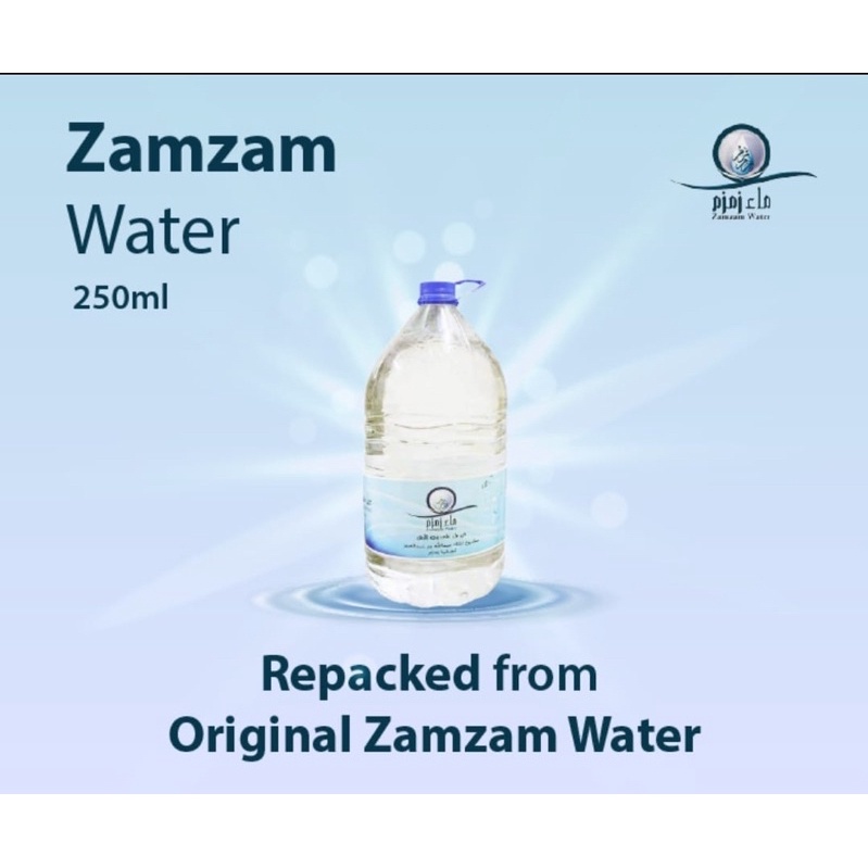 

Air Zamzam Kemasan 250mL Zam zam Ecer 250mL ASLI