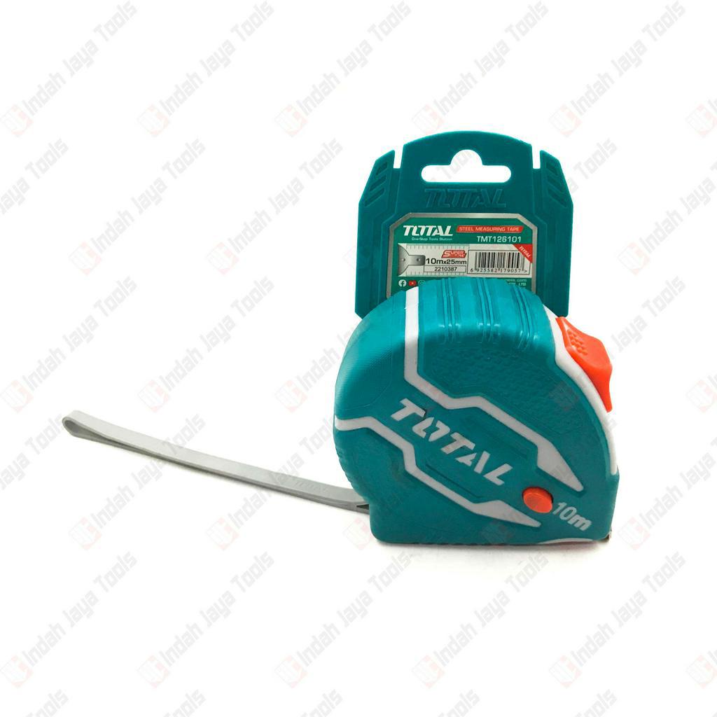 TOTAL TMT126101 Meteran Auto Stop 10 Meter Rol Matic - Measuring Tape