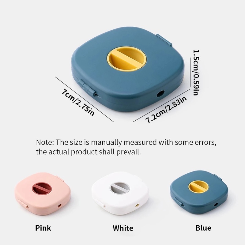 Multi Purpose Rotating Round Cable Container/ Portable Headphone Storage Box