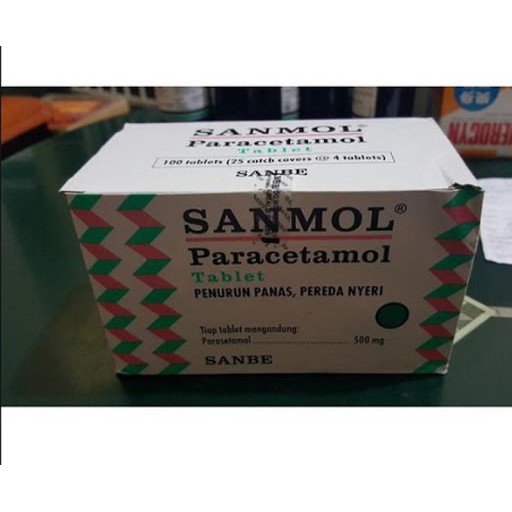 Sanmol Tablet (1 Box = 25 Strip = 100 pcs)