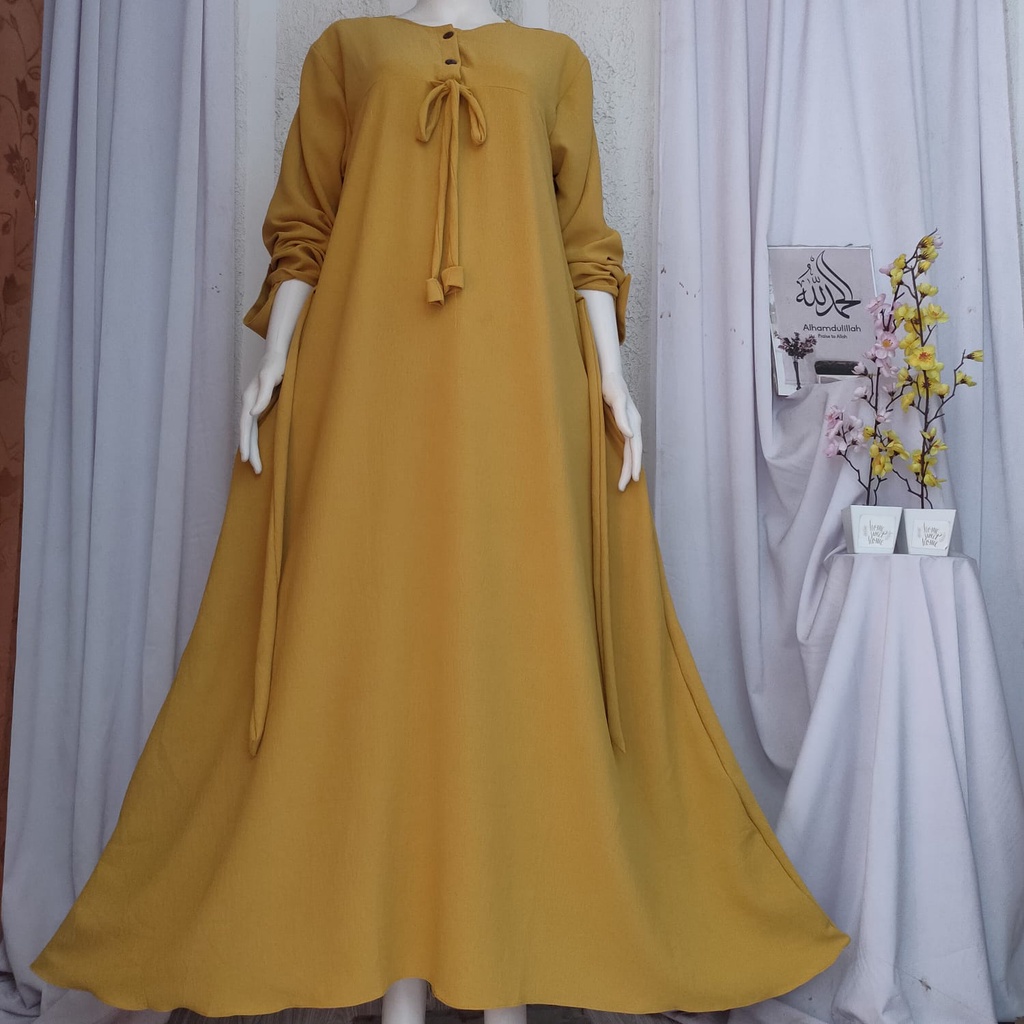 GAMIS BAHAN ADEM RAHMANI | GAMIS BAHAN PREMIUM | GAMIS PREMIUM TERBARU | GAMIS BAHAN JATUH