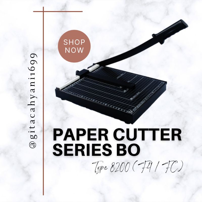 

PEMOTONG KERTAS F4 / FC / FOLIO / PAPER CUTTER TYPE 8200 (F4 / FC) BRIGHT OFFICE