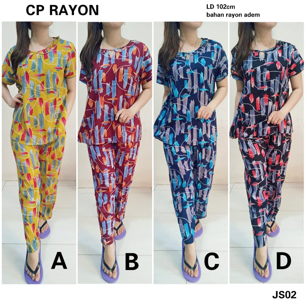 BATIK INDRA CP LENGAN /BAJU TIDUR KEKINIAN/BAJU TIDUR SANTAI