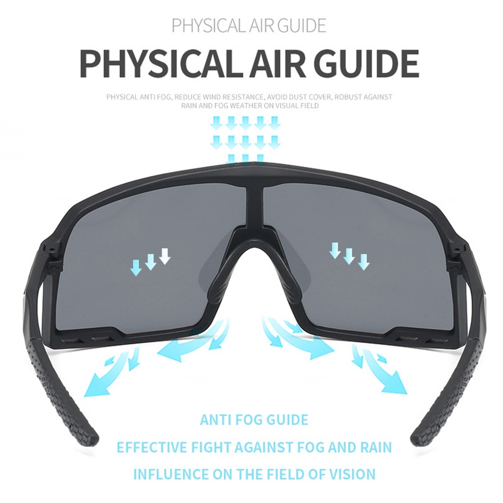 Kacamata Hitam UV400 Pria / Wanita Anti Silau Untuk Olahraga Bersepeda Gunung