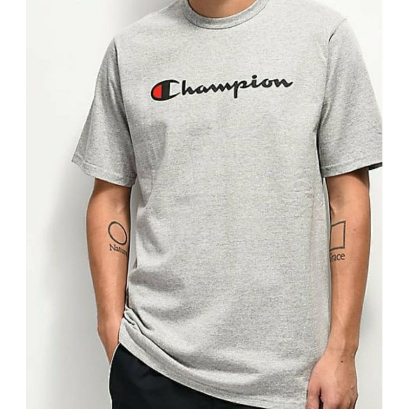 Kaos Champion Script Original||Kaos Cowok||Kaos Branded||Baju Pria||Baju Branded||Baju Cowok