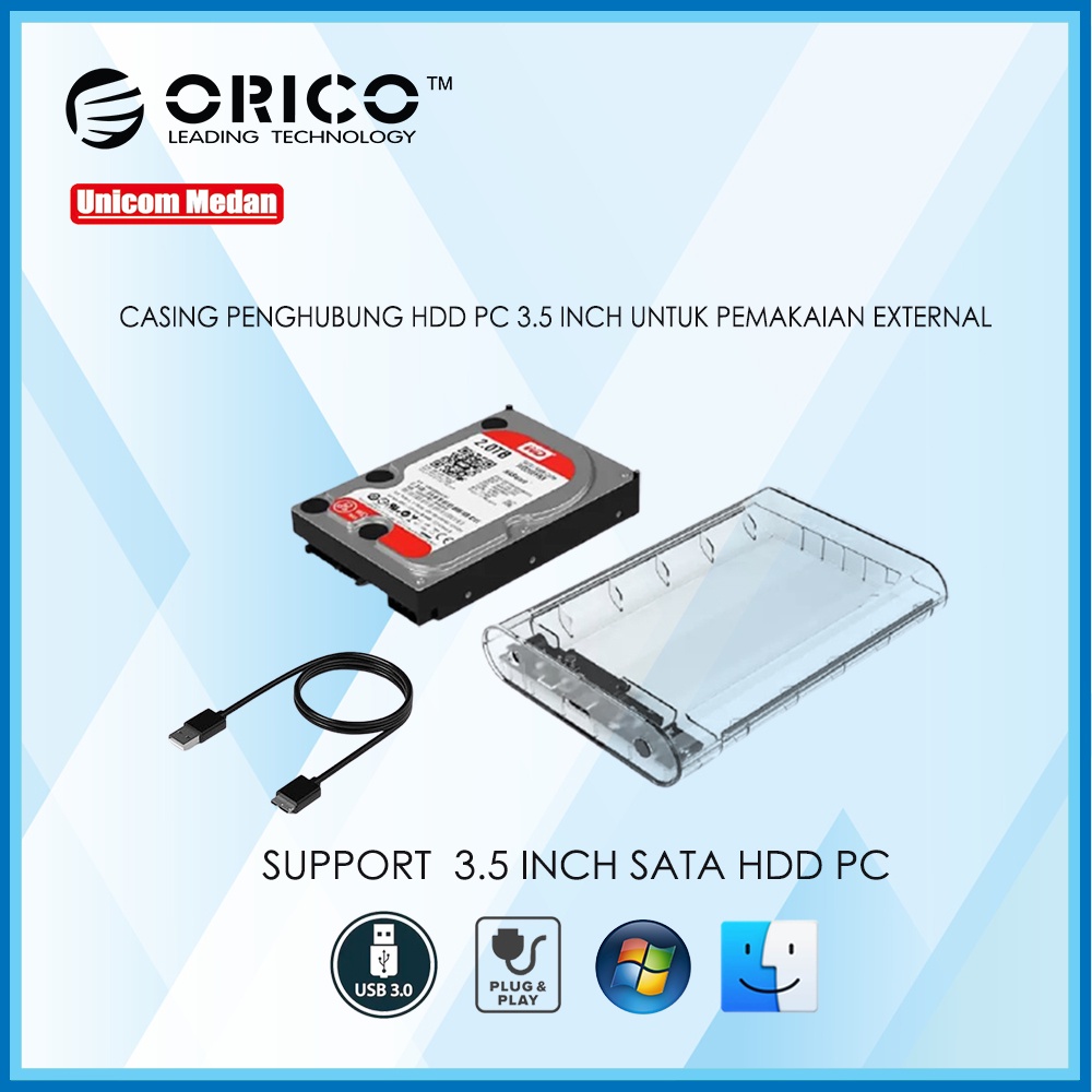 Casing ORICO UNTUK HDD PC 3.5 INCH