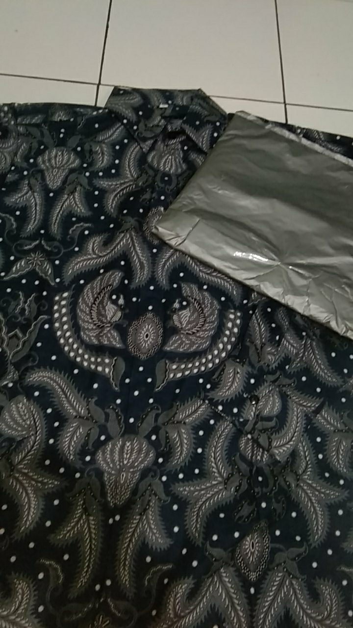 Kemeja Batik Lengan Panjang 021 Risna Batik Hrb026 Hem Batik Murah Seno Sogan Bakung Padi Manggar