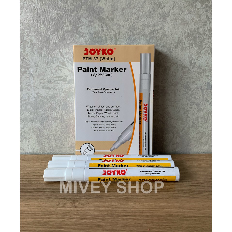 

Paint Marker Joyko - Spidol Cat PTM-37 Putih (White)