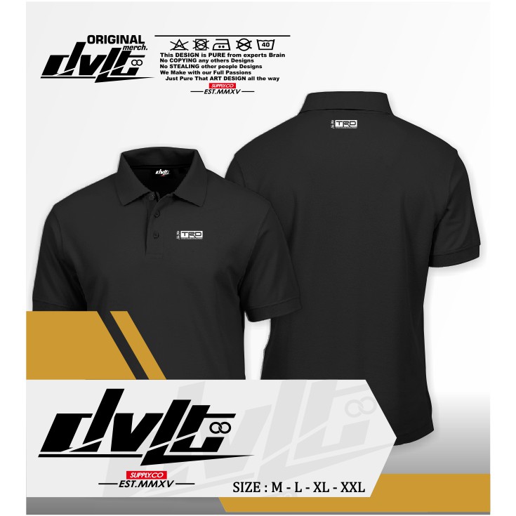 Poloshirt / Kaos Polo Mobil Toyota TRD Japanese Logo Murah -MD Cloth