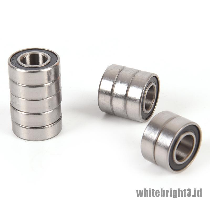 ❤White3 Warna Putih❤ 10pcs 688-2RS 688 RS Bearing Miniatur Dengan Segel Karet