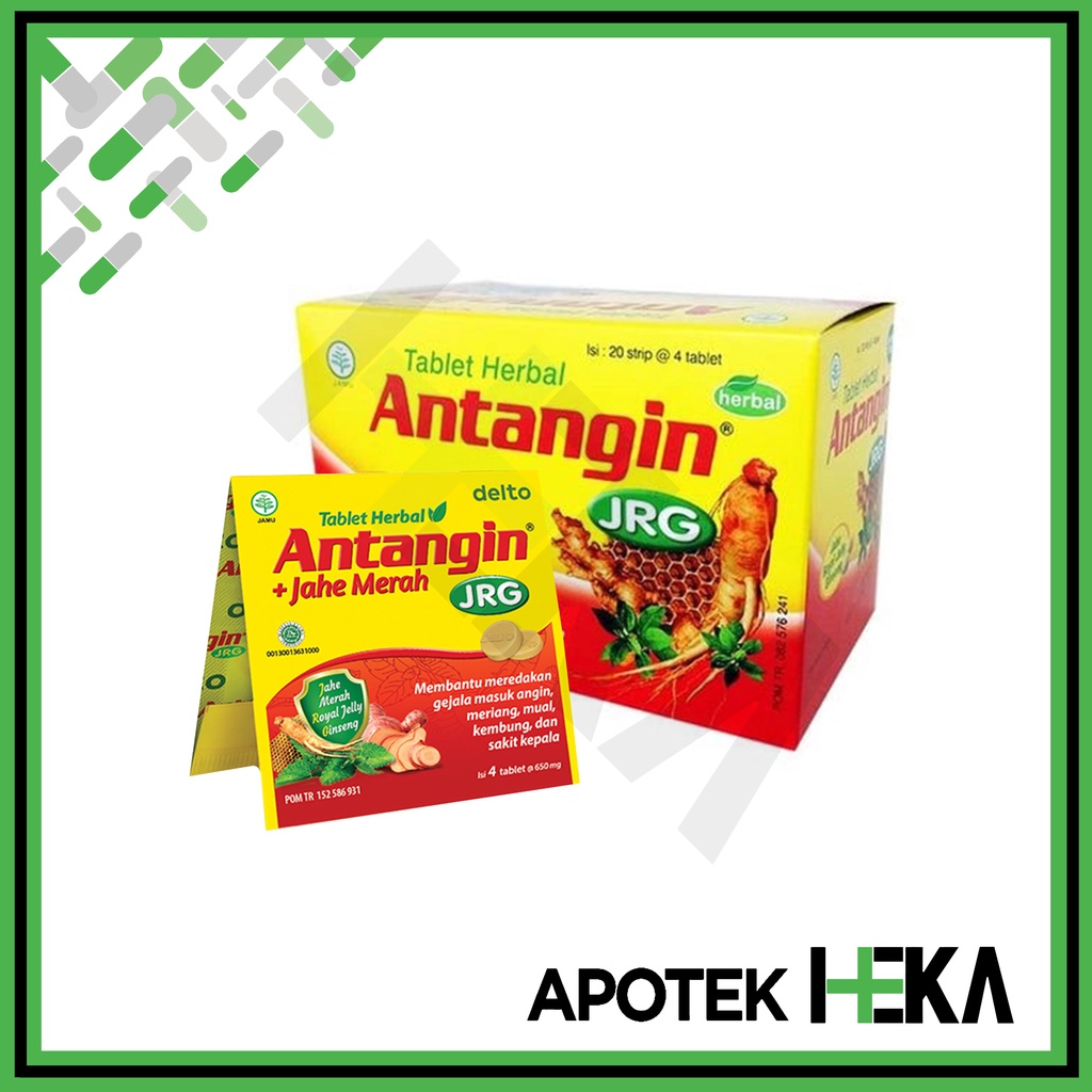 Antangin JRG Tablet Herbal + Jahe Merah Box isi 20x4 Tablet (SEMARANG)