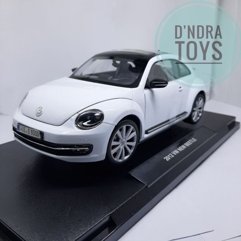Diecast Mobil Classic VW NEW BEETLE Miniatur Mobilan Volkswagen Klasik Welly 1:24