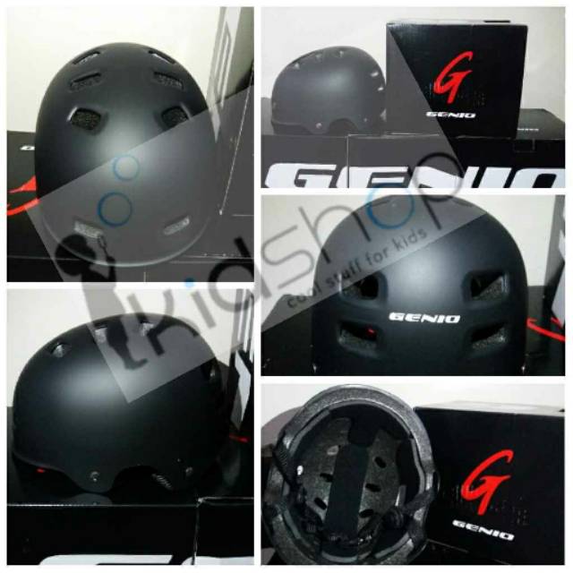 Helm Sepeda Batok Helm BMX Genio Type G12 Hitam Doff Helm Sepeda Batok Helm BMX Genio Type G12 Hitam Doff