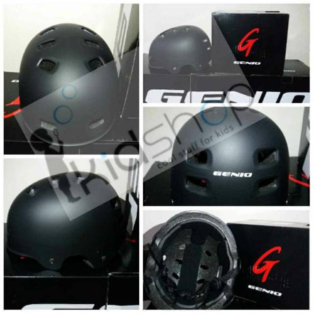  Helm  Sepeda  Batok  Helm  BMX Genio  Type G12  Hitam Doff 