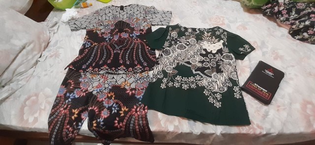 Setelan Batik Wanita Katun Stretch 994