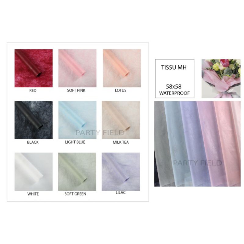 

[1PAK/20PCS] TISUMH kertas bunga / flower wrapping paper