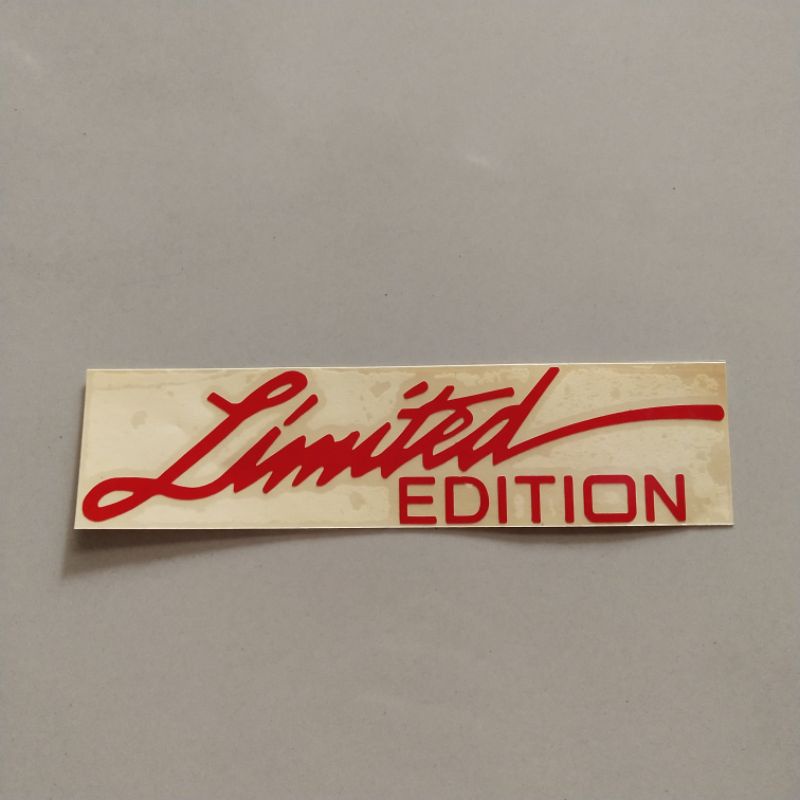 Sticker cutting limited edition racing