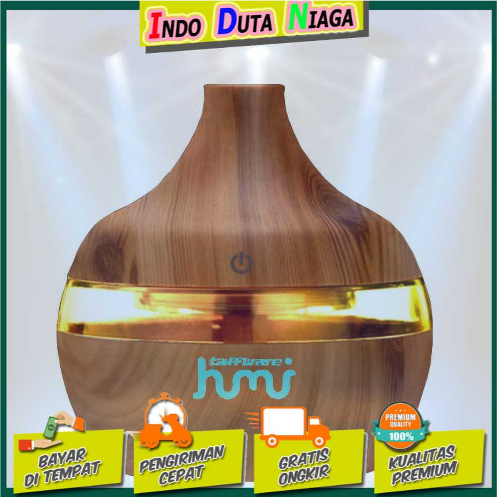 Taffware Alat Penghasil Uap Aromatherapy Air Humidifier Ultrasonic Aroma terapi Isi Besar 300ml