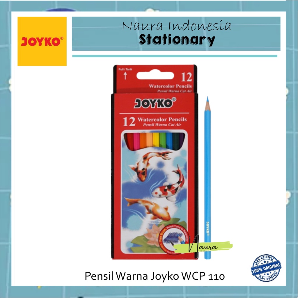 

PENSIL WARNA JOYKO WCP-110 | PENSIL WARNA JOYKO 12 WARNA WATERCOLOUR