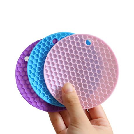 small round silicone mat / tatakan gelas silikon multi fungsi