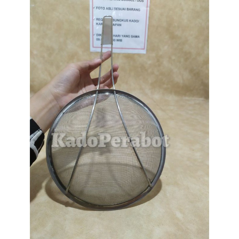 saringan minyak halus full stainless - saringan kremesan- saringan 17cm