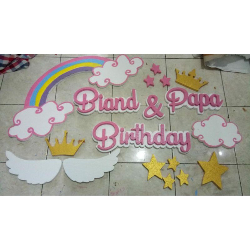 Paket huruf gabus/Styrofoam bigmoon