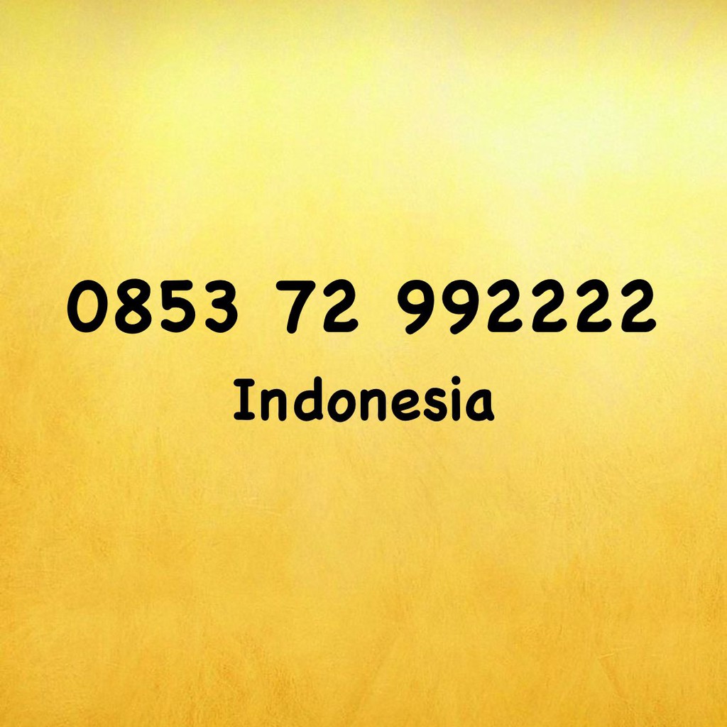 Nomor Cantik Kartu AS Triple AA - 0853 72 992222 - 0853 7299 2222