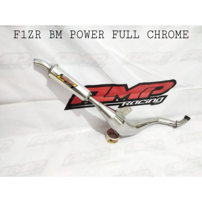 Knalpot F1ZR BM POWER full Chrome - original AMP Racing