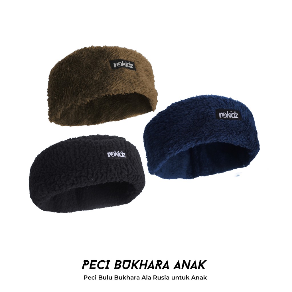 Peci Bukhara Anak - Peci Anak Bulu Rusia Nurmagenov by ROKIDZ ROSAL Original