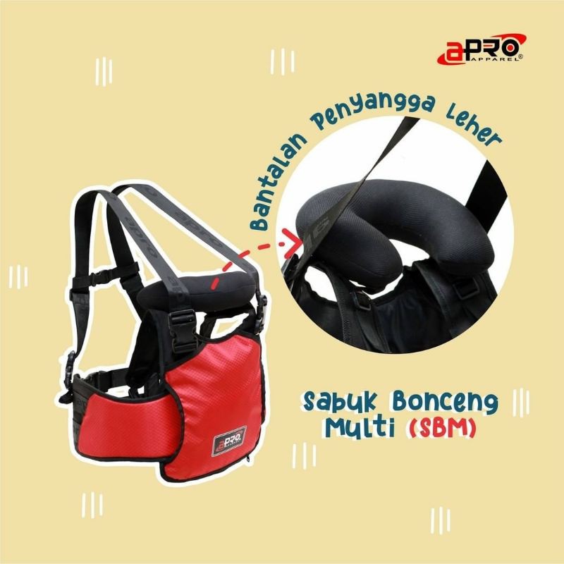 Sabuk Bonceng Motor Anak Apro Apparel Multi Fungsi