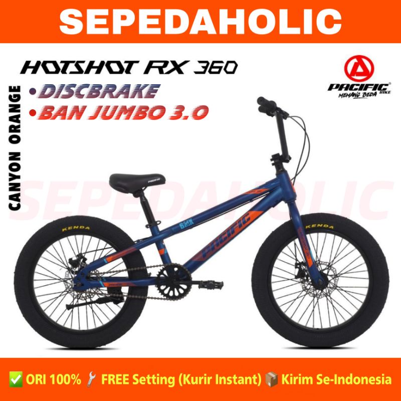 Sepeda Anak Laki BMX PACIFIC HOTSHOT RX 360 20 Inch Rem Cakram Ban Jumbo 3.0 Garansi Resmi 5 Tahun