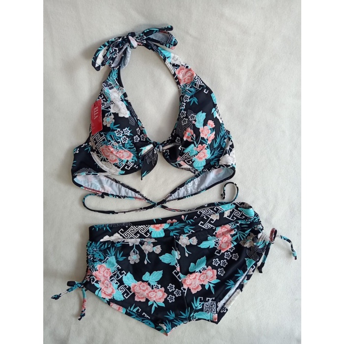 Bikini- Bk.3313.Vo3. Big Flower - Bikini Pantai Busa Dan Kawat - L -Bikini 449 Beachwear-Wanita-