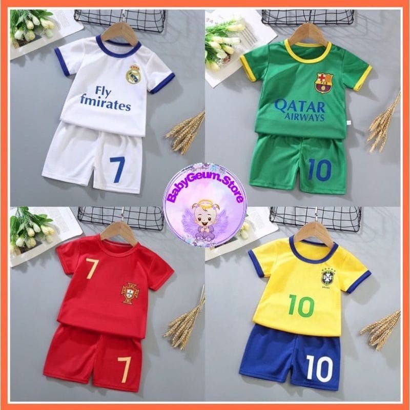 Setelan baju jersey anak setelan jersey club bola setelan jersey soccer
