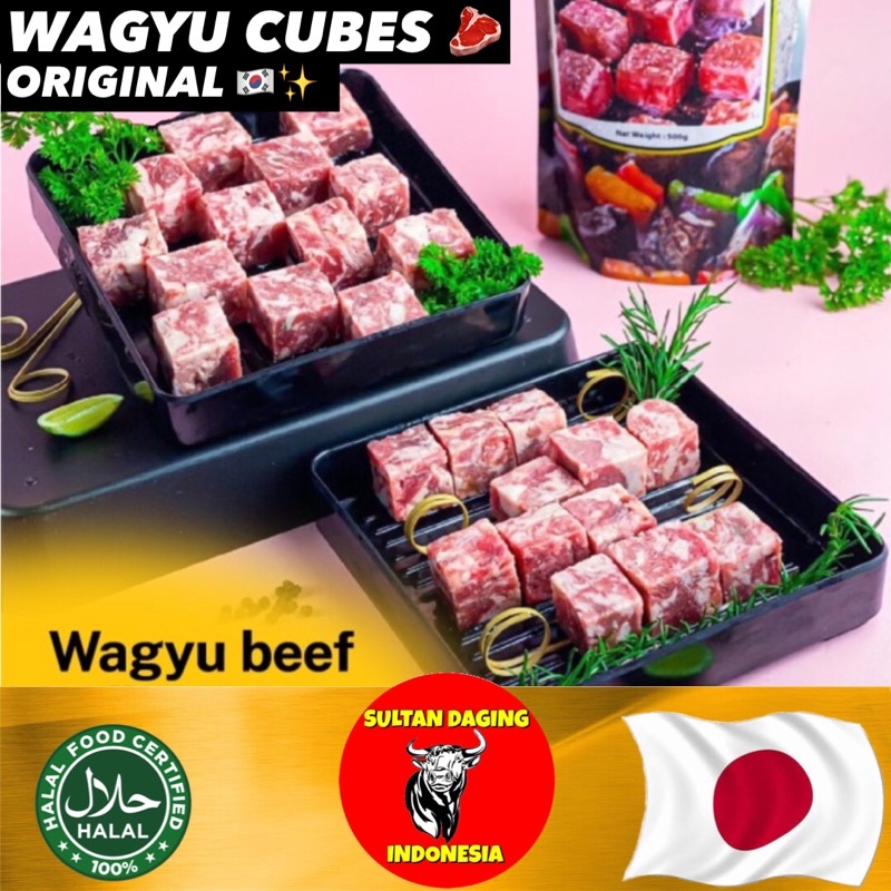 Jual Wagyu Saikoro Cubes Premium Gram Import Japan Wagyu Kotak