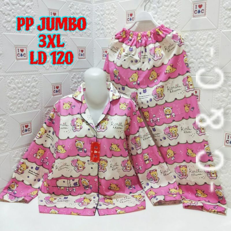 CNC - BAJU TIDUR/PIYAMA PP JUMBO 3XL MICRO LD 118-120