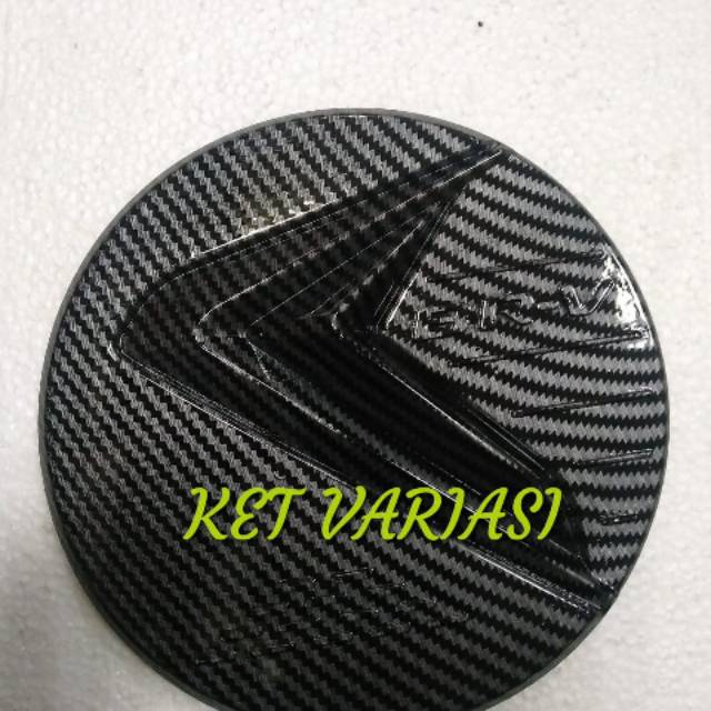 Tank cover- tutup tangki mobil BRV carbon