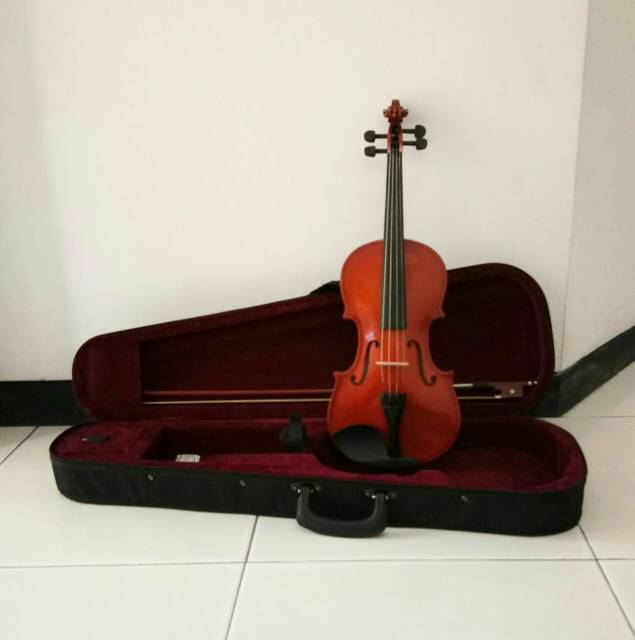 Biola Vienna violin import Biola beginner Vienna lengkap dengan case dan bow siap pakai